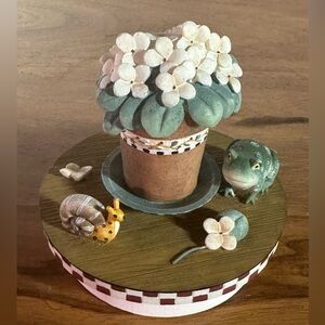 Debbie Mumm Candle Topper Oh Happy Day #8035 Our America Series